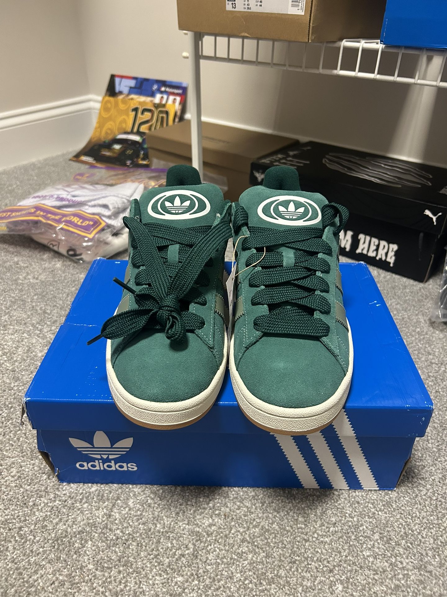 *Brand New* Adidas campus 00s collegiate green silver green Size (9M, 10W)