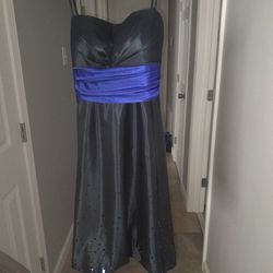 Navy Blue And Royal Blue Party/ Prom Dress