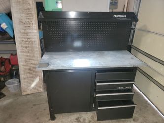 Craftsman Work Bench with Pegboard