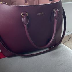 Ralph lauren hot sale burgundy purse