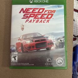 Need For Speed Payback X Box 1