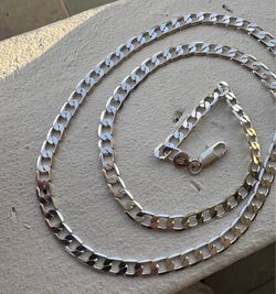 Real silver chain