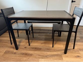 Dinning table with bench