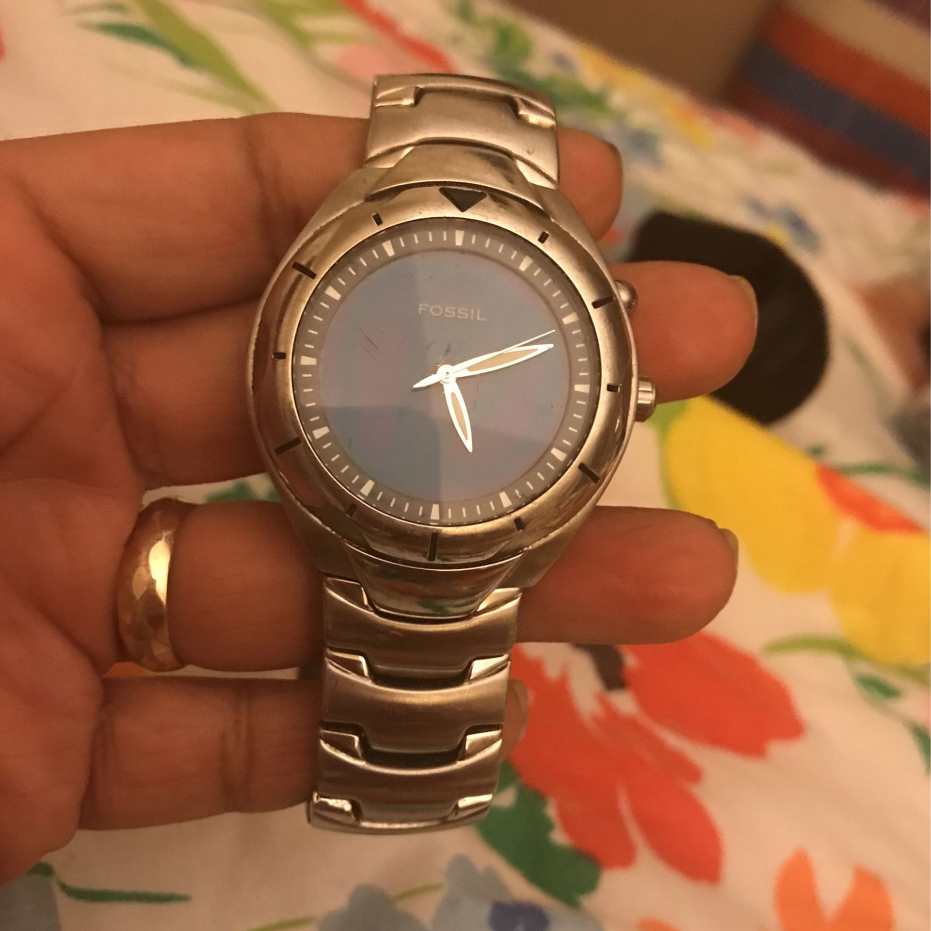 A men’s fossil watch