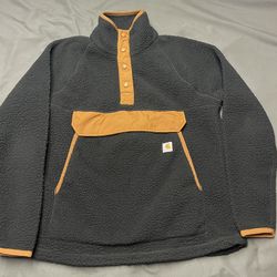 Men’s Carhartt Relaxed Fit Fleece Pullover - Size Medium