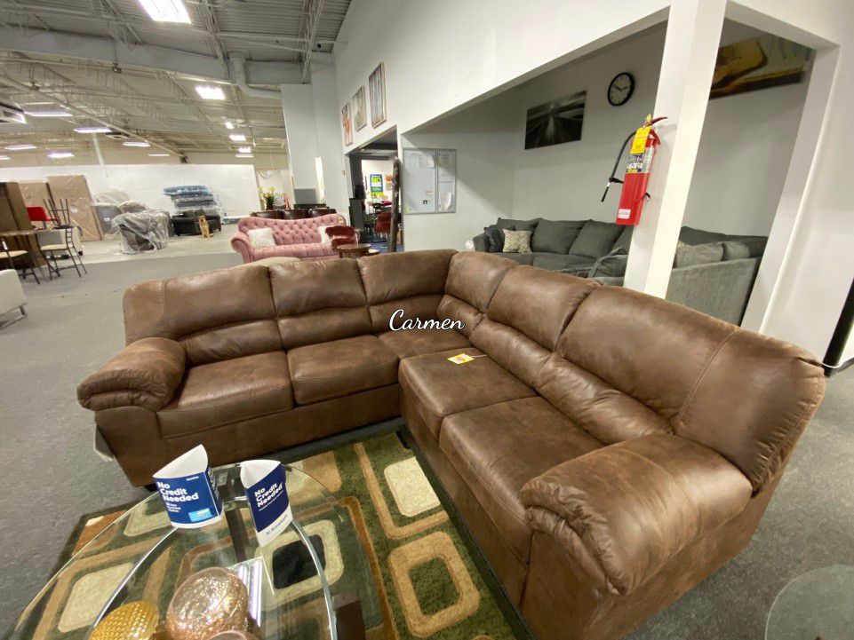 Coffee Brown Sectional 👍Ashley Furniture Couch