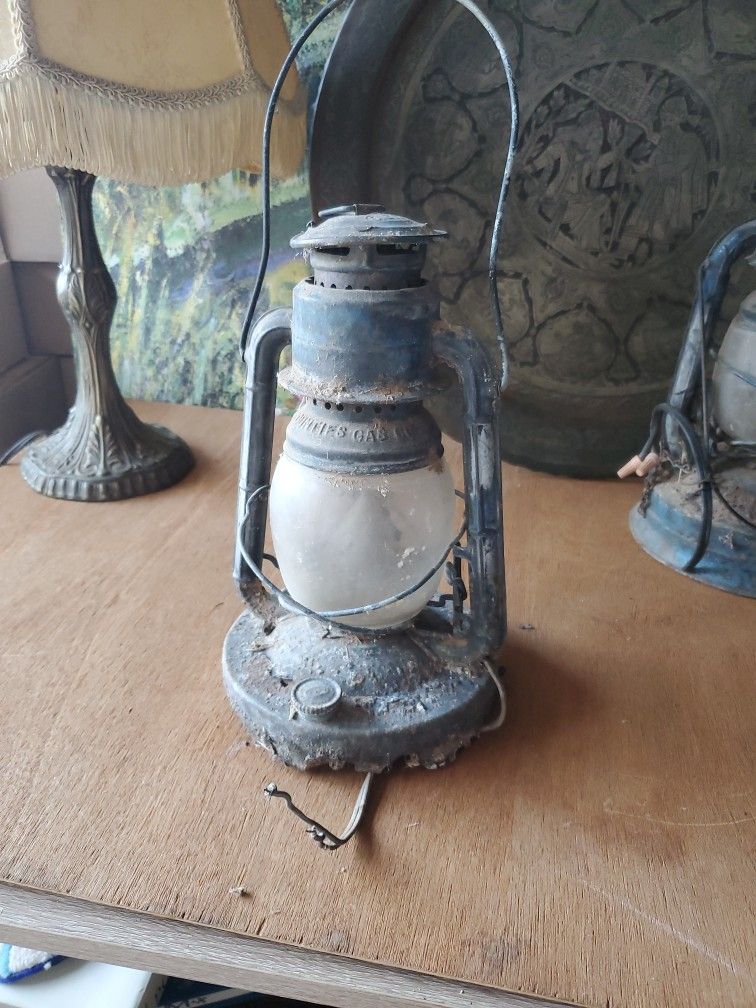 Very Rusted And Old Electric Converted Lawn Decor