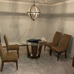 DINING TABLE WITH 4 CHAIRS