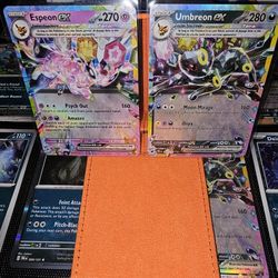 Umbreon and Espeon lovers EX holofoil bundle (pokemon tcg)