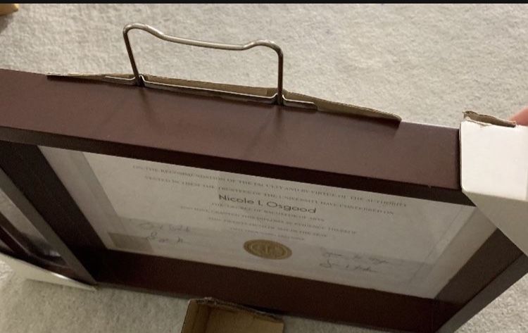 New graduation frame with Tassel