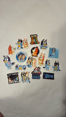 Bluey Character Sticker Pack (17 Pieces)