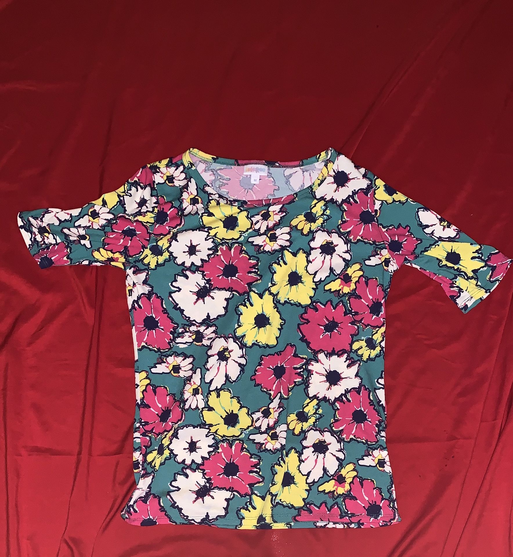 Flowery Lularoe shirt