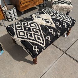 Handcrafted Upholstered Ottoman 