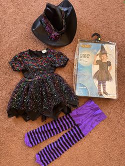 Toddler Sequins Witch Halloween Costume