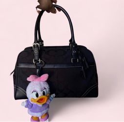 Vintage Coach Signature Black Satchel 🖤