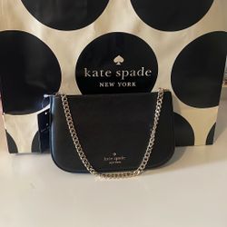 Kate Spade  black, pebbled, leather