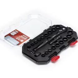 Husky 100-Position 3/8 in. Drive Universal Socket Wrench Set (26-Piece)