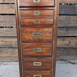 Vintage Bassett Tall Lingerie Chest / Narrow Dresser