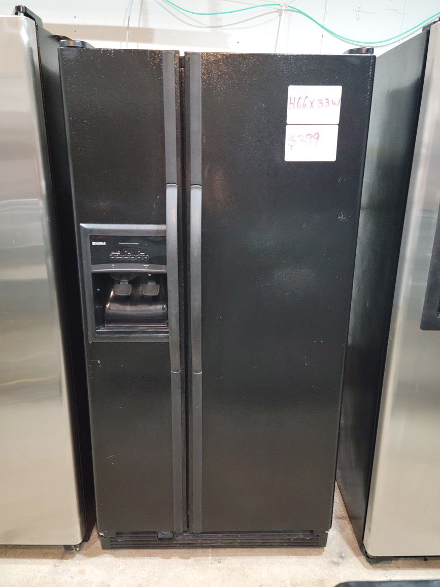 Black Kenmore Refrigerator (H66x33W)