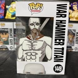 AoT War Hammer titan Funko With Custom Art Insert One Of One 1449