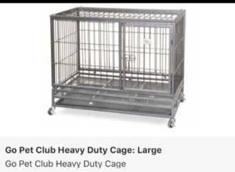 Heavy duty dog crate