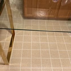 Gold Glass Table