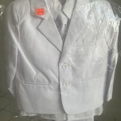Boys White Suit 