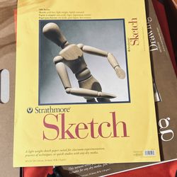 Large Sketch Pad With Case And Xl Clip Board For Artist