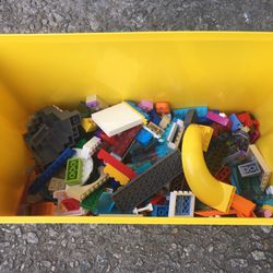 Lego Pieces +box Yellow Parts