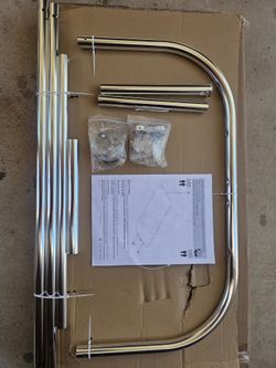 Aluminum Post Curtian Rod Kit 