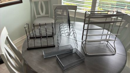 Metal Wire Desk Organizer Set