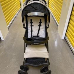 Kolcraft Cloud Plus Lightweight Single Stroller Travel Everyday Compact Fold Tray Canopy