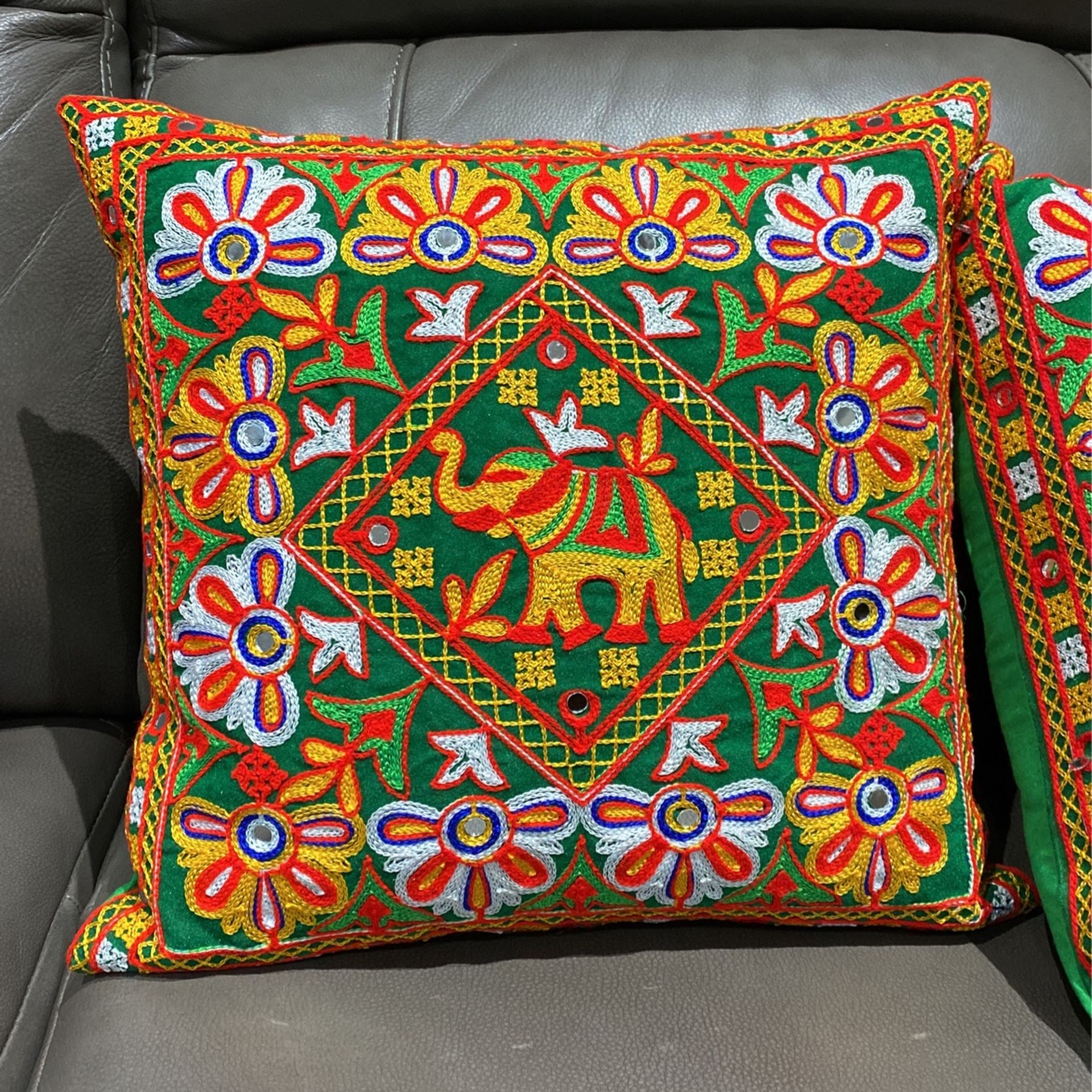 Hand embroidery Cushion covers.