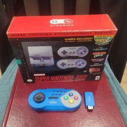 SNES CLASSIC MINI WITH 3 CONTROLLERS 1 WIRELESS 