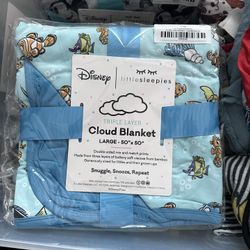Little Sleepies FINDING NEMO Large Cloud Blanket