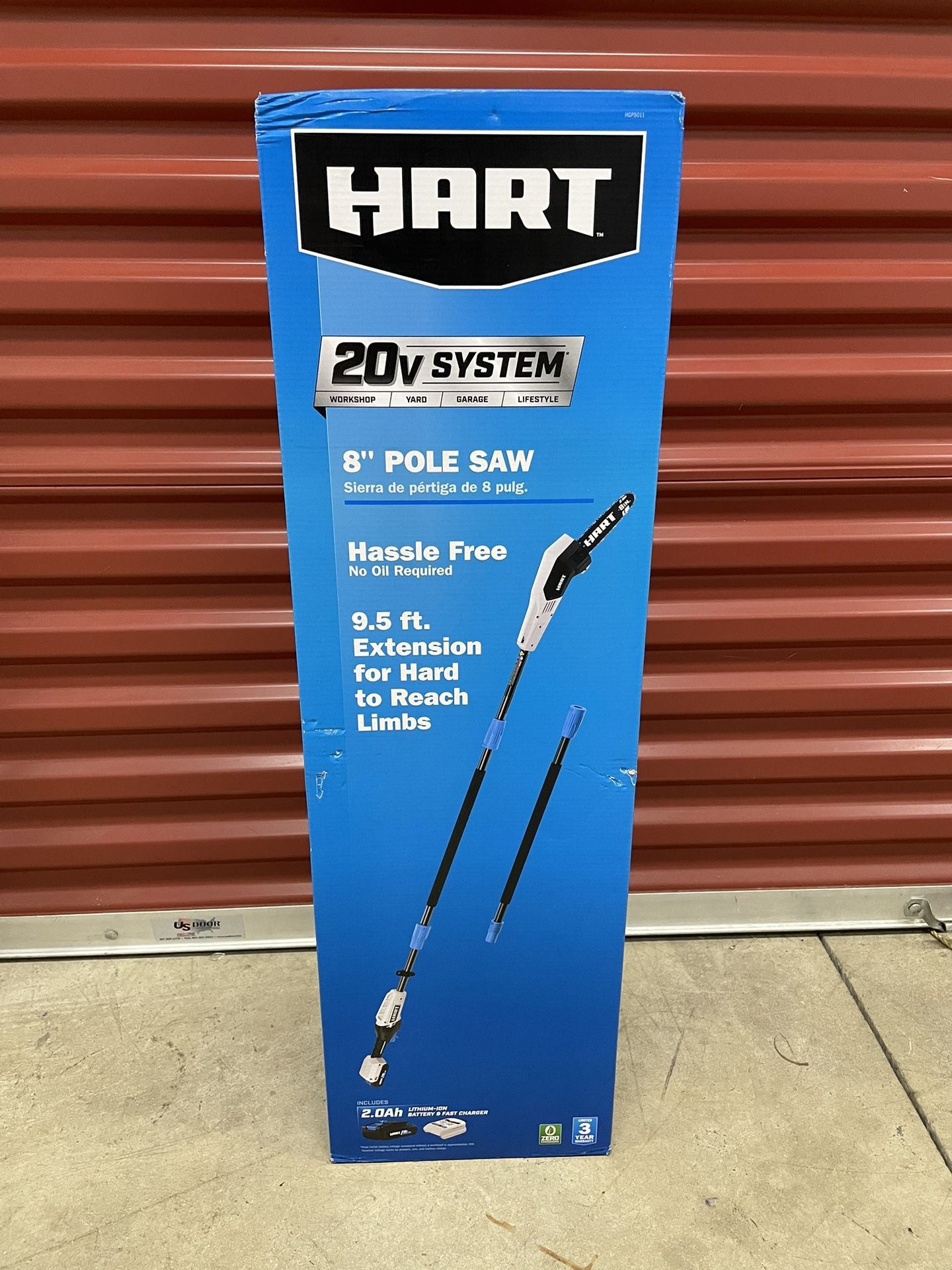 HART 20-Volt Cordless 8-Inch Pole Saw Kit Battery Included