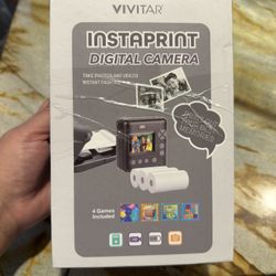 Vivitar InstaPrint Digital Camera, 12MP, 4 Games