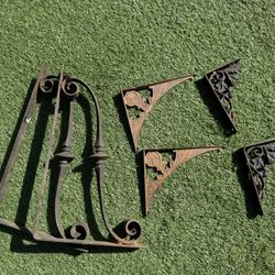 Antique Metal Shelf Brackets