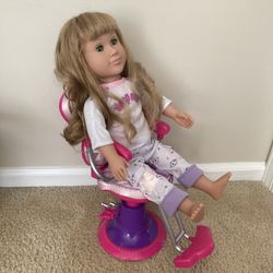 BATTAT Our Generation Doll And Salon Chair