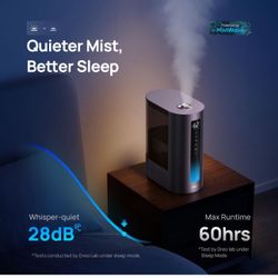 Dreo 6L Humidifier for Bedroom, Smart Warm & Cool Mist for Large Room, 60Hr Quiet Runtime for Baby, Plant, Humidity Sensor, Indicator Light, 12H Time
