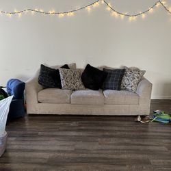 $75 Couch And Love Seat Plus Pillows 