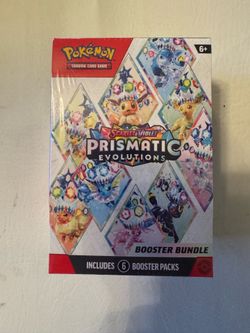 Pokémon TCG: Scarlet & Violet-Prismatic Evolutions Booster Bundle (6 Packs)