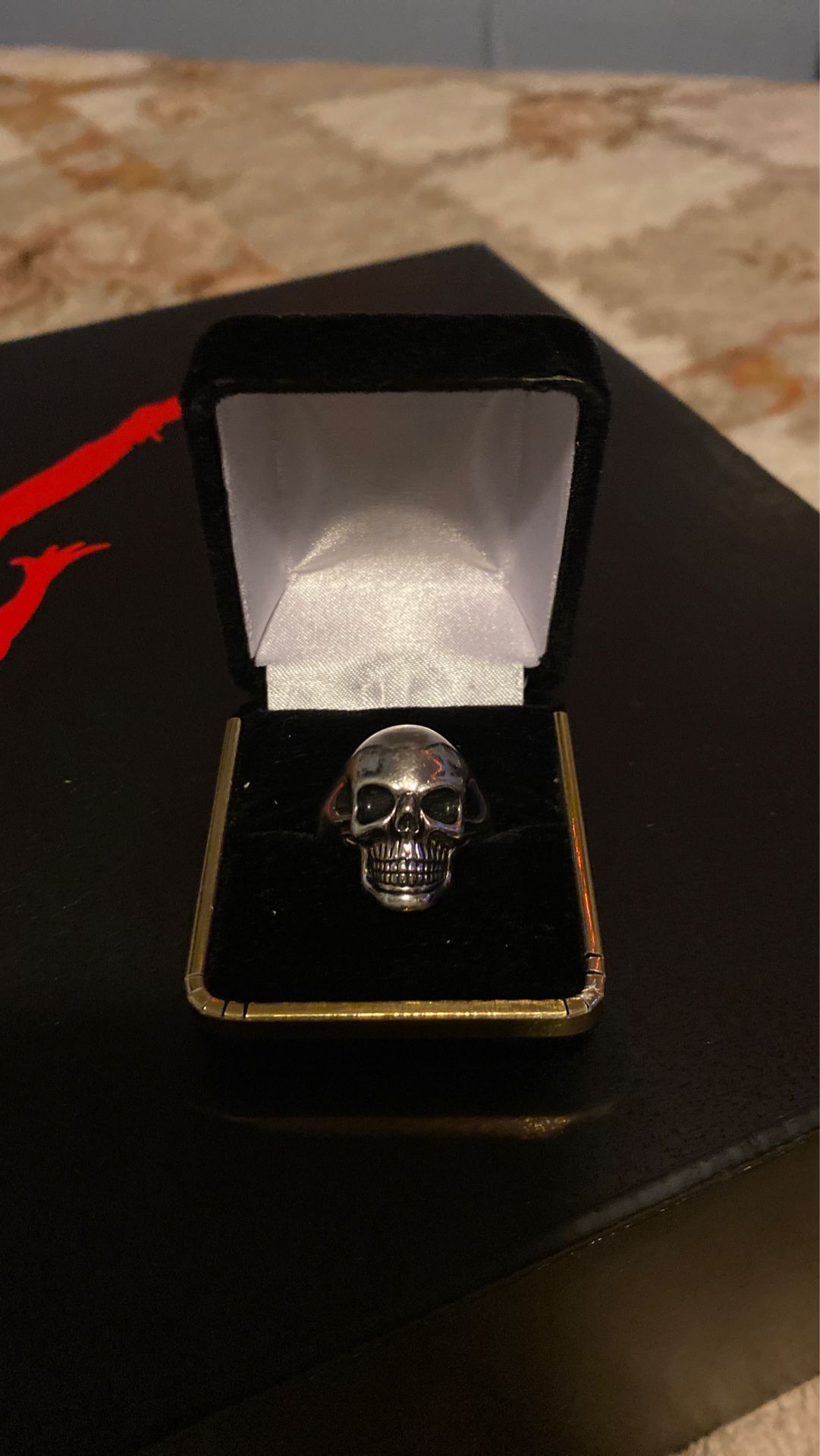 Skull Silver Ring .925
