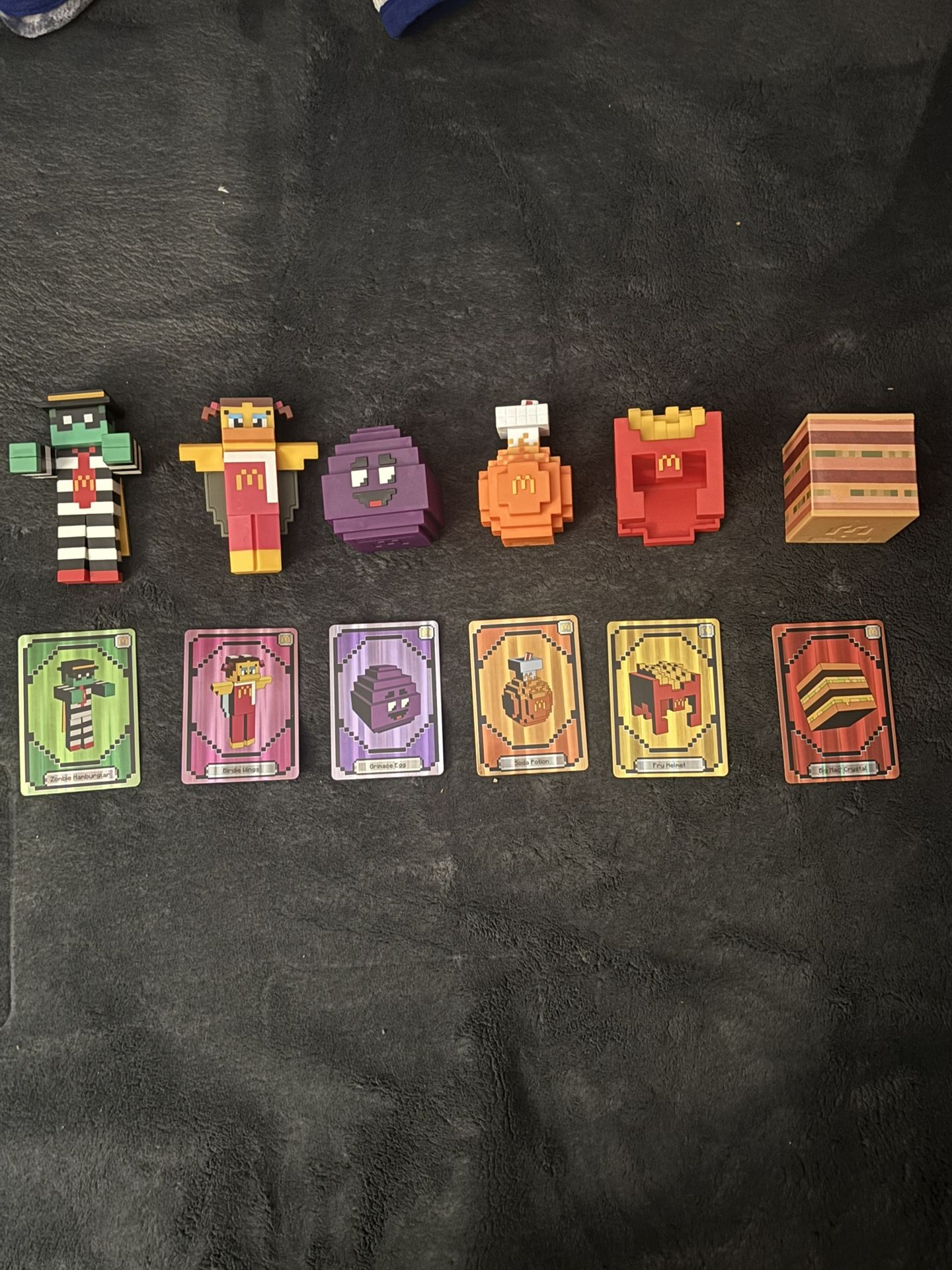 Mcdonalds Minecraft meal toy full collection