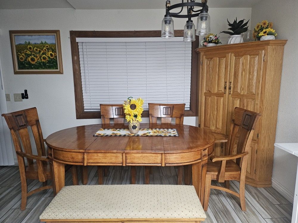 Table Set (4 Chairs) + Chest