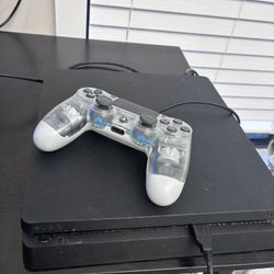 PS4 Slim With Controller And HDMI And 2 Games