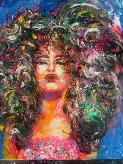 Sassy Curls Painting
