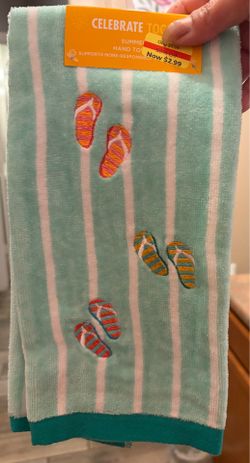 New Summer hand towel and new hand soap pump