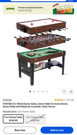 FUNTOK 3-in-1 Multi Game Table