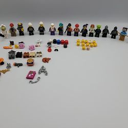 Lego Minifigure Mixed  Lot Of  16 1/2 & Randome Attachments